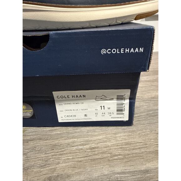 COLE HAAN Grand Remix Oxford Men\'s Size 11 Orion Blue / Ivory Damaged Box main image 5